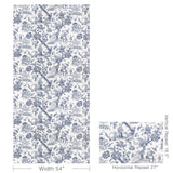 Brunschwig & Fils MARCEL PRINT NAVY Fabric