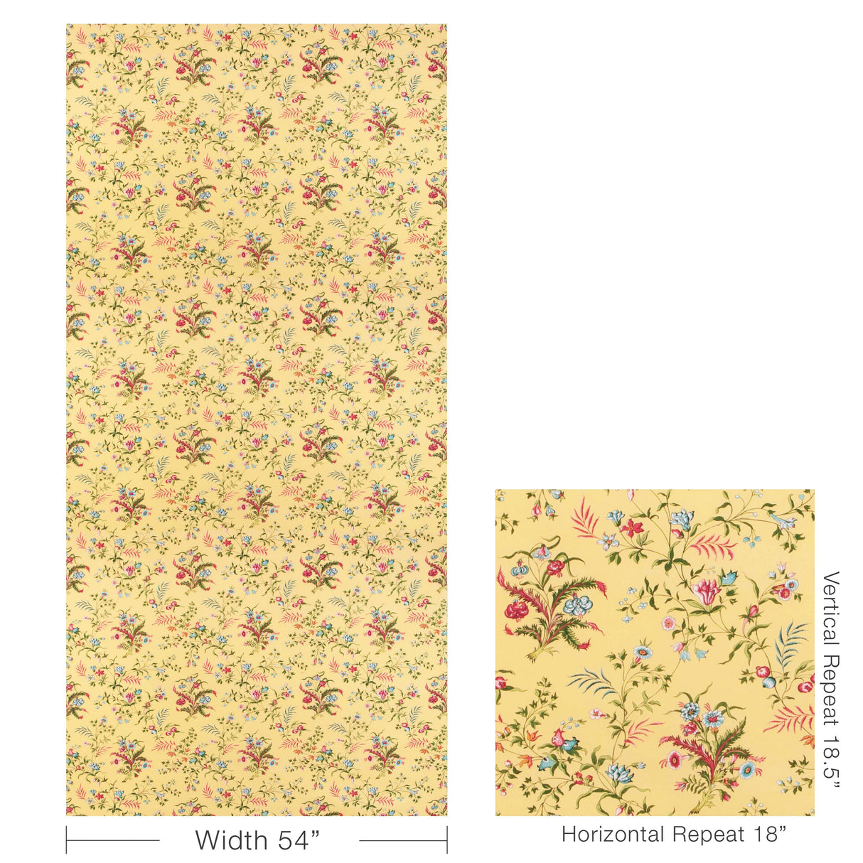 Brunschwig & Fils CHANCAY PRINT SUN/LEAF Fabric