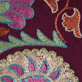 Brunschwig & Fils SAANVI EMB PLUM/LEAF Fabric