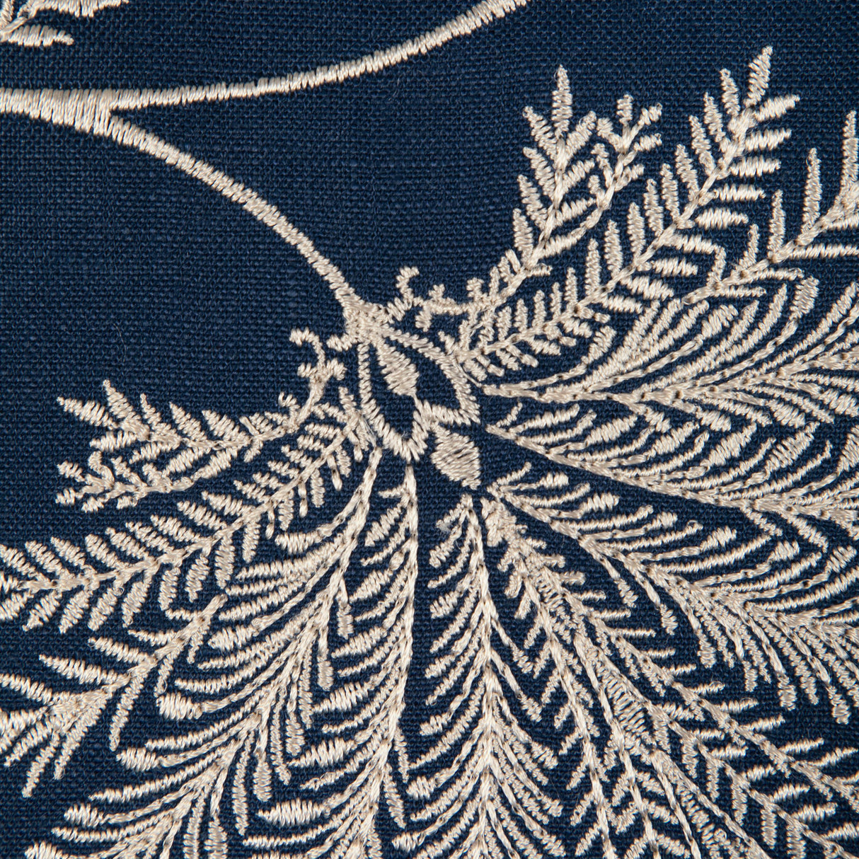 Brunschwig & Fils MAELLE EMB NAVY Drapery Fabric