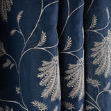 Brunschwig & Fils MAELLE EMB NAVY Drapery Fabric