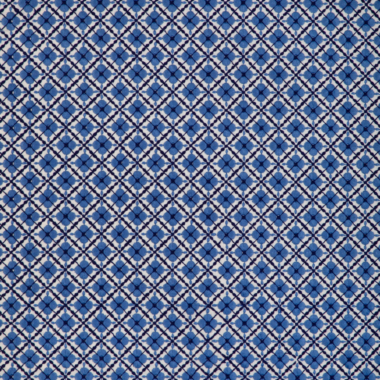 Brunschwig & Fils INES EMB NAVY Fabric