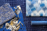 Brunschwig & Fils CROC VELVET SAPPHIRE Upholstery Fabric