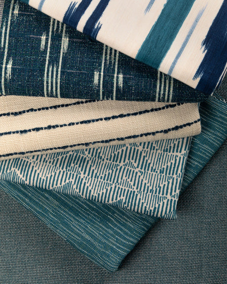 Brunschwig & Fils LE SPRITZ WEAVE INDIGO Upholstery Fabric