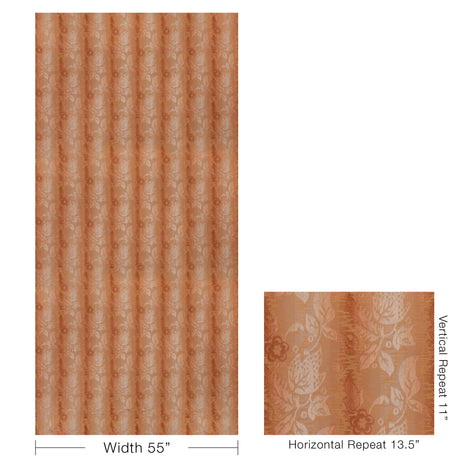 Brunschwig & Fils PRIMAVERA BROCATELLE APRICOT Fabric