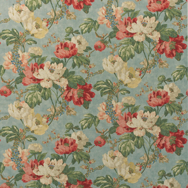 Andrew Martin PEONY SUMMER SKY Fabric