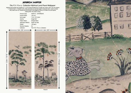 Andrew Martin MYTHICAL LAND DAYBREAK Wallpaper