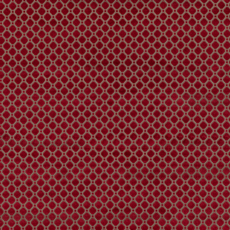 G P & J Baker INDUS VELVET RED Upholstery Fabric