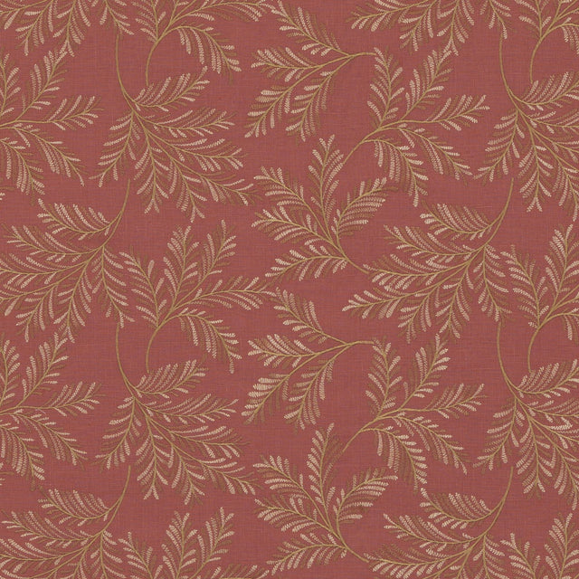 G P & J Baker CHELSEA FERN RED Drapery Fabric