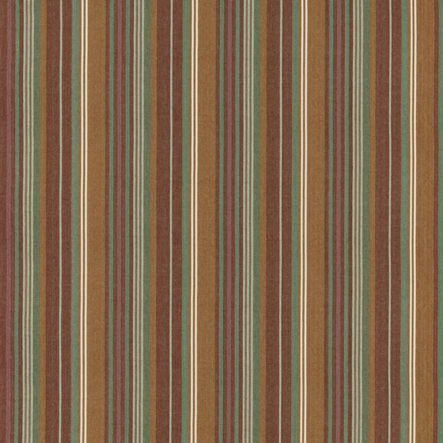 G P & J Baker PETRA STRIPE RED/GREEN Fabric
