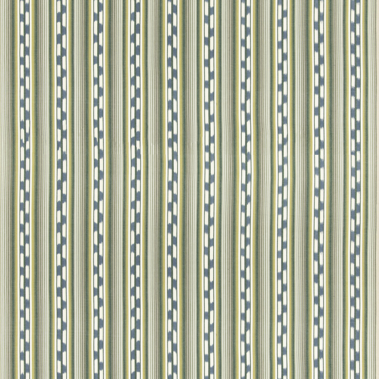 G P & J Baker HALKI STRIPE EMERALD/BLUE Fabric
