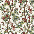 G P & J Baker ELDON DOCUMENT RED/GREEN Fabric