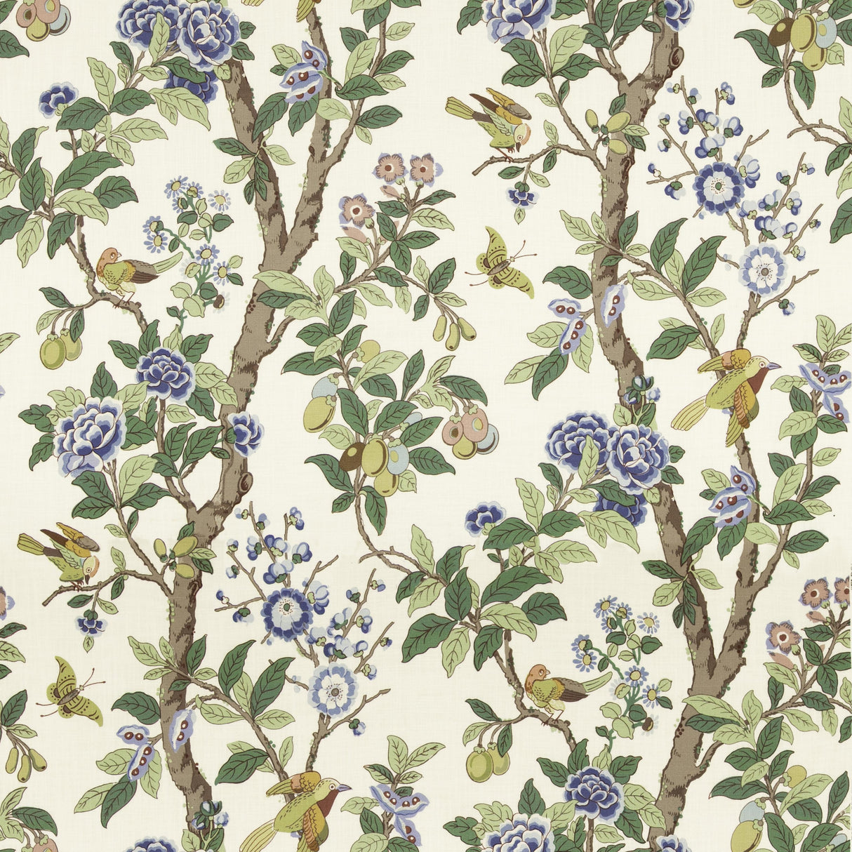 G P & J Baker ELDON BLUE/GREEN Fabric