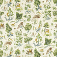 G P & J Baker GERTRUDE EMERALD/BLUE Fabric