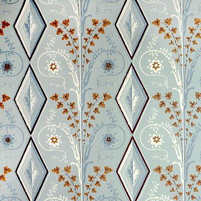 Brunschwig & Fils GALLIER DIAMOND SEAFOAM Wallpaper