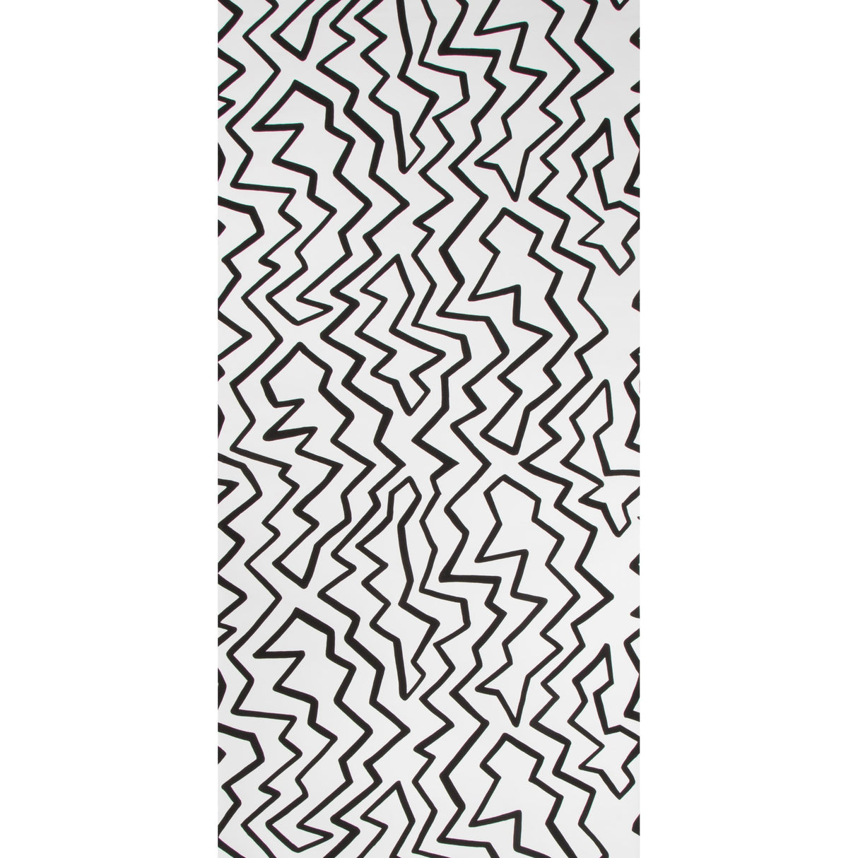 Brunschwig & Fils STACCATO ON PAPER BLACK ON WHITE Wallpaper