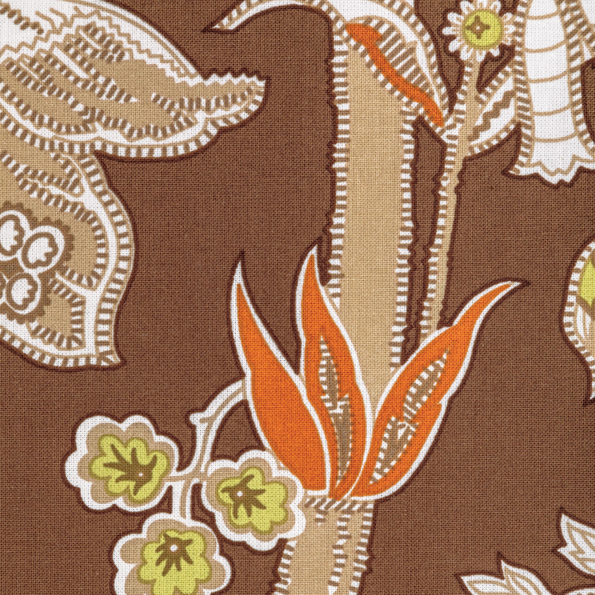 Brunschwig & Fils SEYCHELLES COTTON PRINT MOCHA Fabric