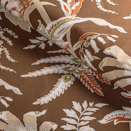 Brunschwig & Fils SEYCHELLES COTTON PRINT MOCHA Fabric