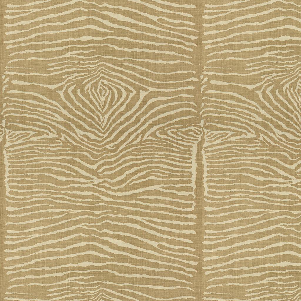 Brunschwig & Fils LE ZEBRE LINEN PRINT BEIGE Fabric