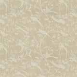 Brunschwig & Fils BENGALI LINEN PRINT WHITE ON NATURAL Fabric