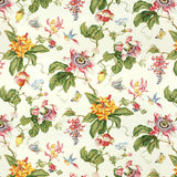 Brunschwig & Fils PARFUM D ETE COTTON PRINT WHITE Fabric