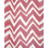 Brunschwig & Fils CHEVRON BAR SILK WARP PRINT BERRY Fabric