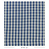 Brunschwig & Fils CARSTEN CHECK NAVY Upholstery Fabric