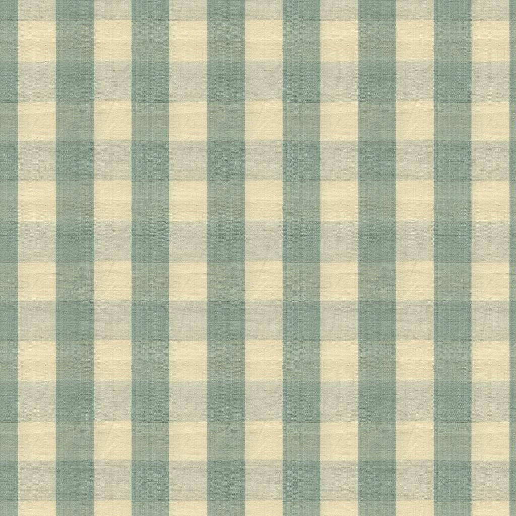Brunschwig & Fils CARSTEN CHECK PALE BLUE AND CREAM Upholstery Fabric