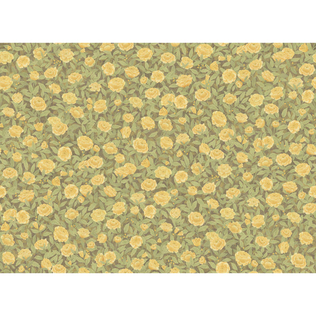 Cole & Son IDYLL ROSES LINEN HONEY Fabric