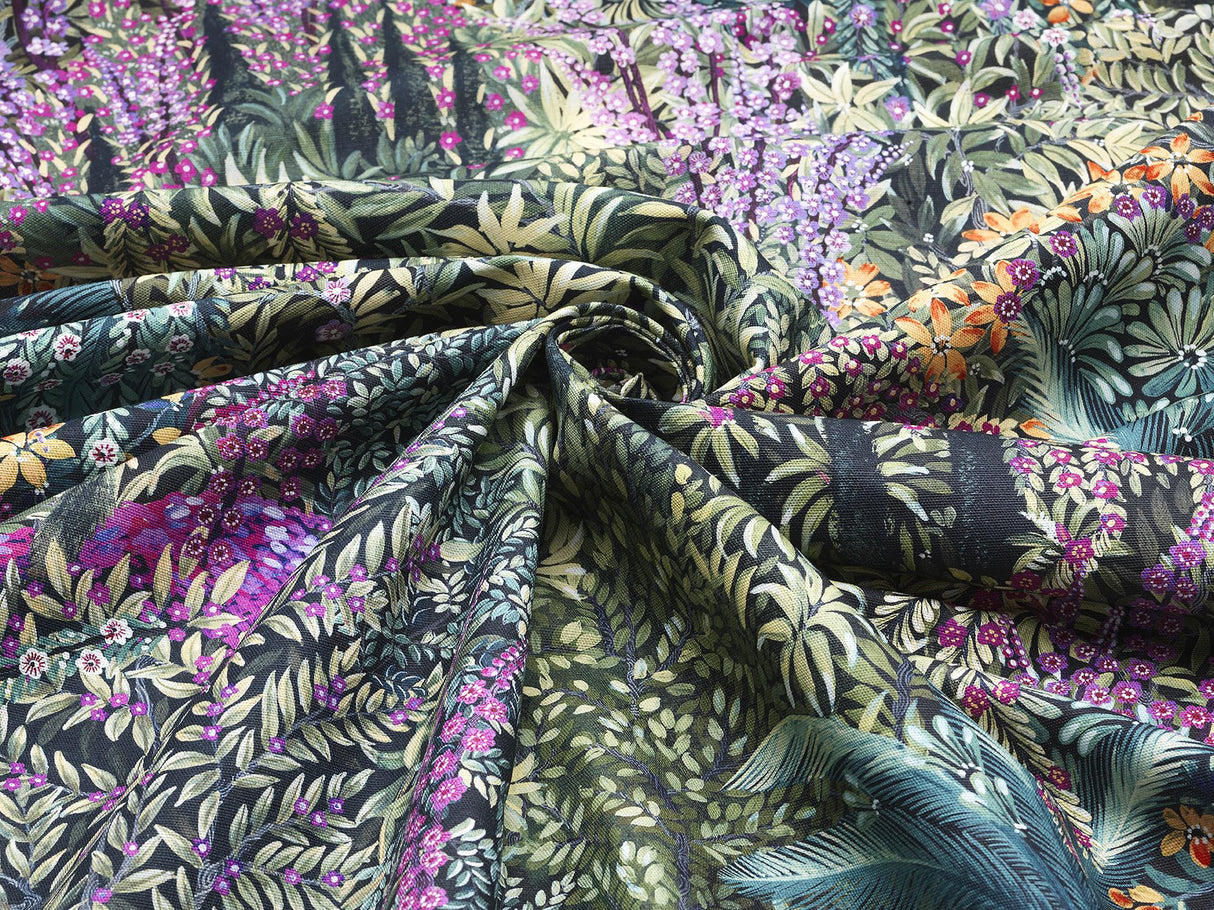 Cole & Son CASCADE LINEN TEAL Fabric