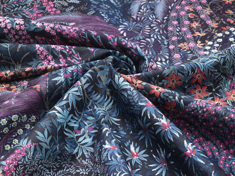 Cole & Son CASCADE LINEN VIOLET Fabric