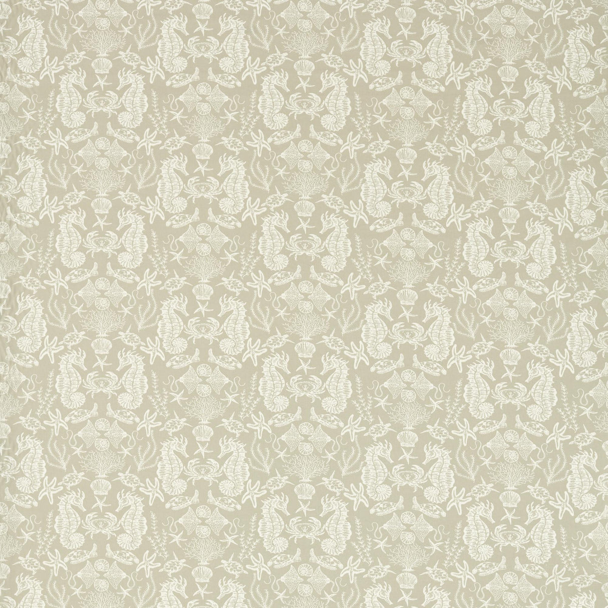 Clarke & Clarke AQUARIUM NATURAL Fabric