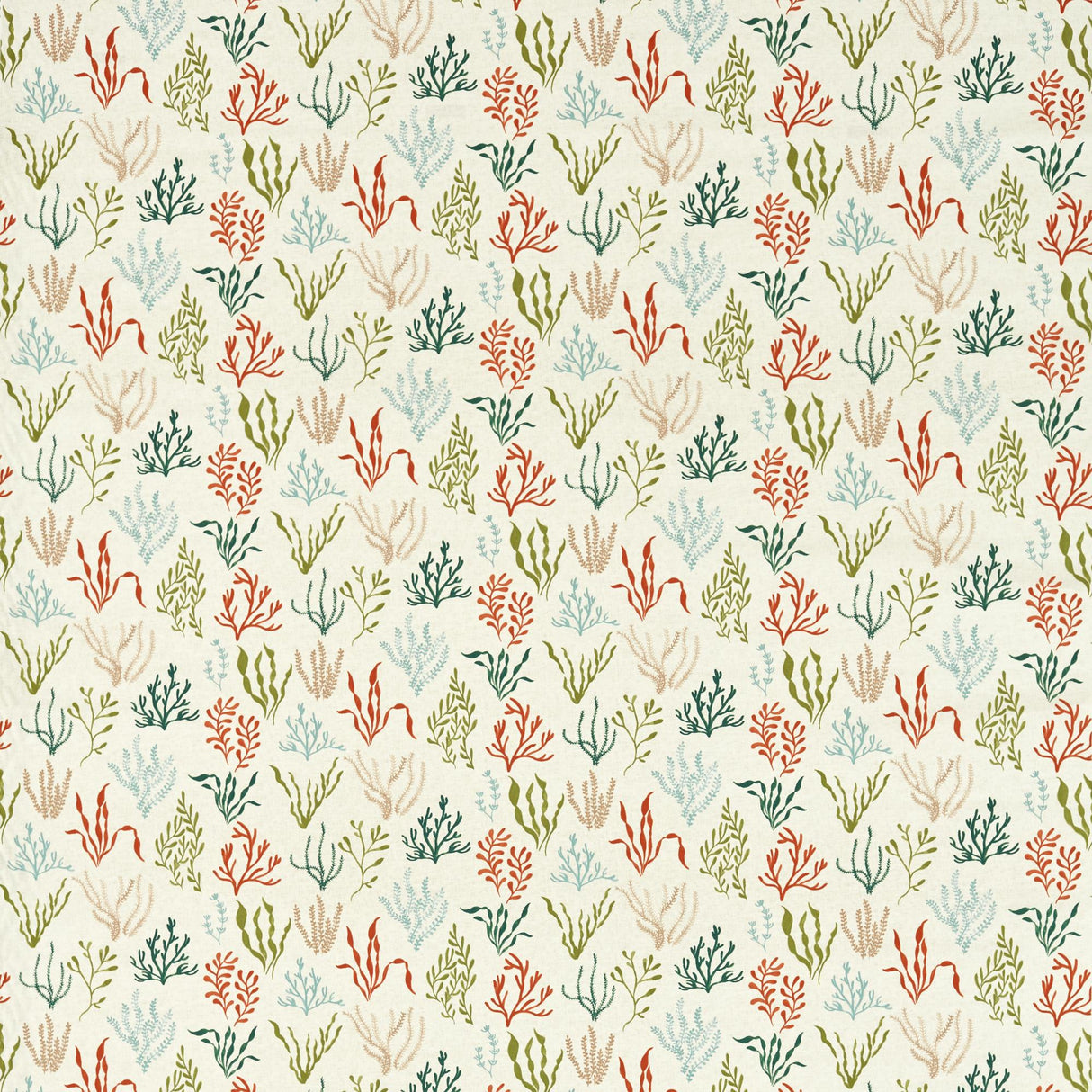 Clarke & Clarke PORTSIDE CORAL/MINERAL Fabric