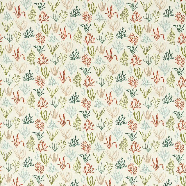 Clarke & Clarke PORTSIDE CORAL/MINERAL Fabric