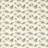 Clarke & Clarke SHELLFISH CHARCOAL Fabric