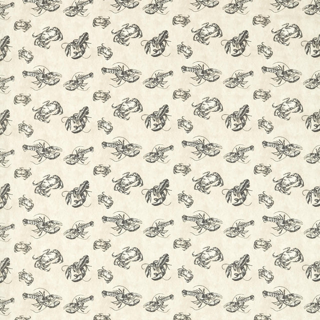 Clarke & Clarke SHELLFISH CHARCOAL Fabric