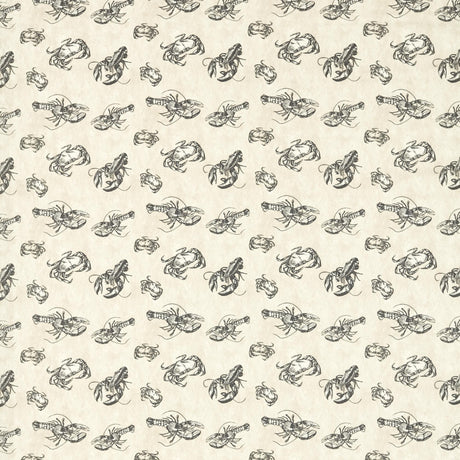 Clarke & Clarke SHELLFISH CHARCOAL Fabric