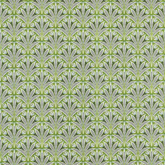 Clarke & Clarke ATTINGHAM COBALT GREEN Fabric