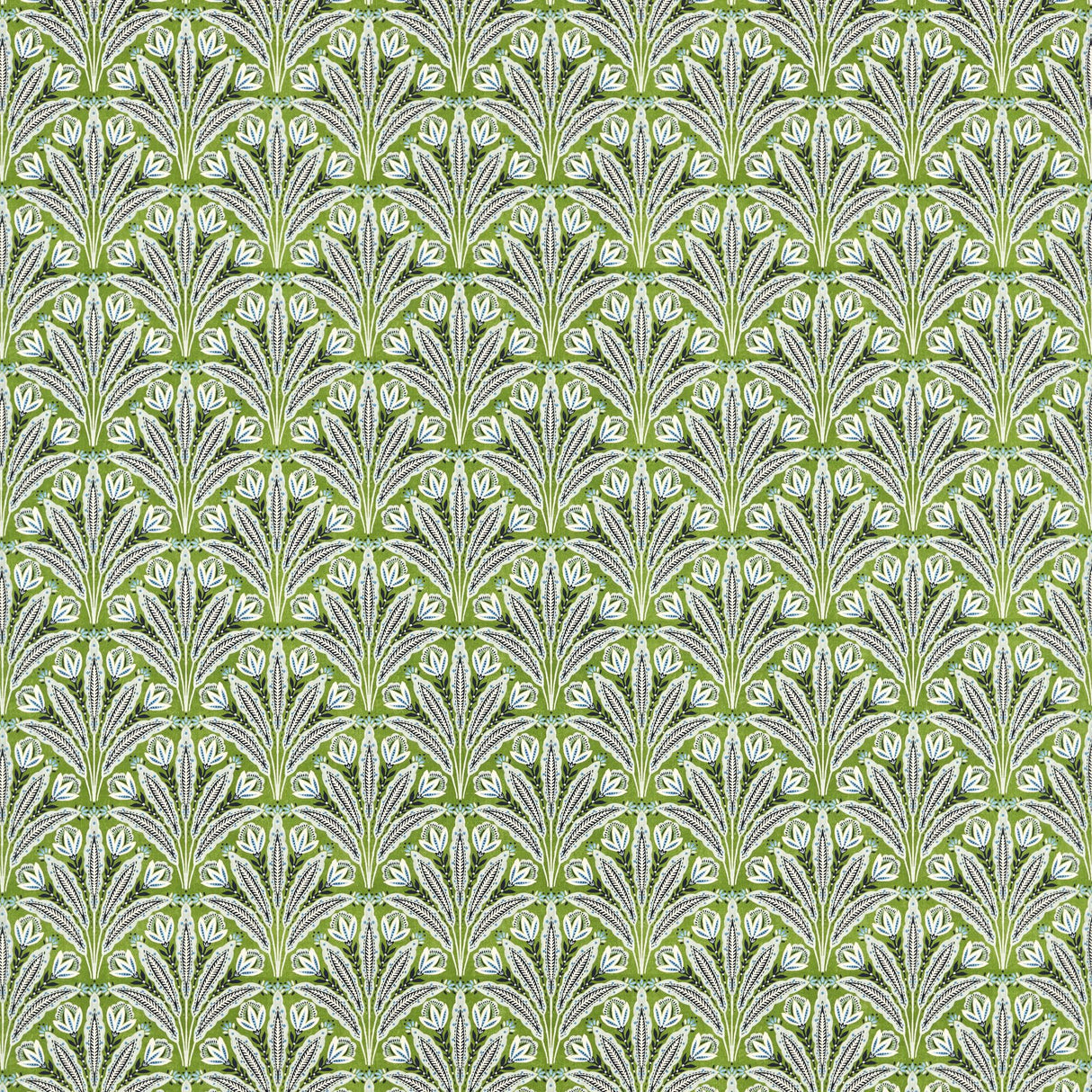 Clarke & Clarke ATTINGHAM COBALT GREEN Fabric