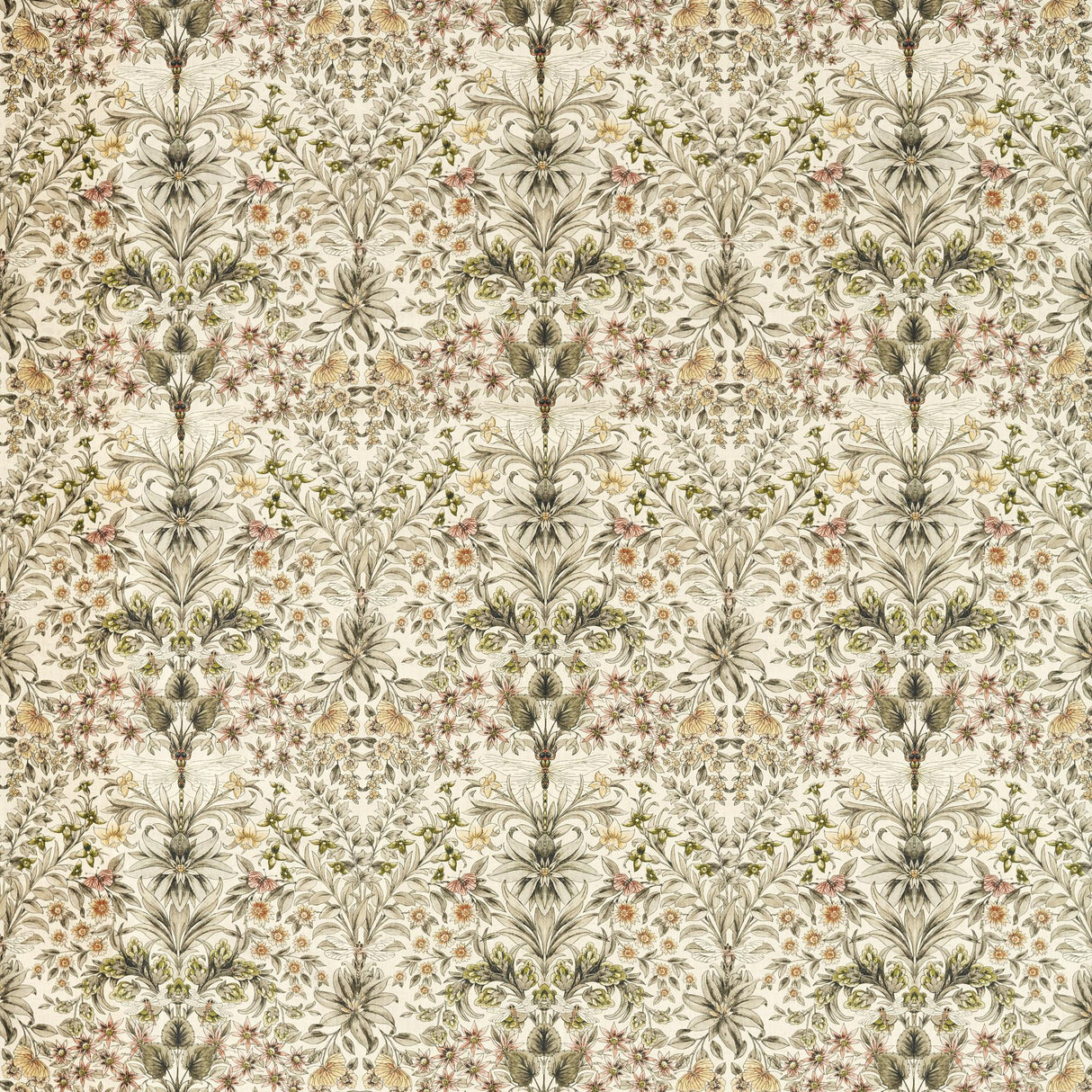 Clarke & Clarke MIRABELL NATURAL BLUSH Fabric