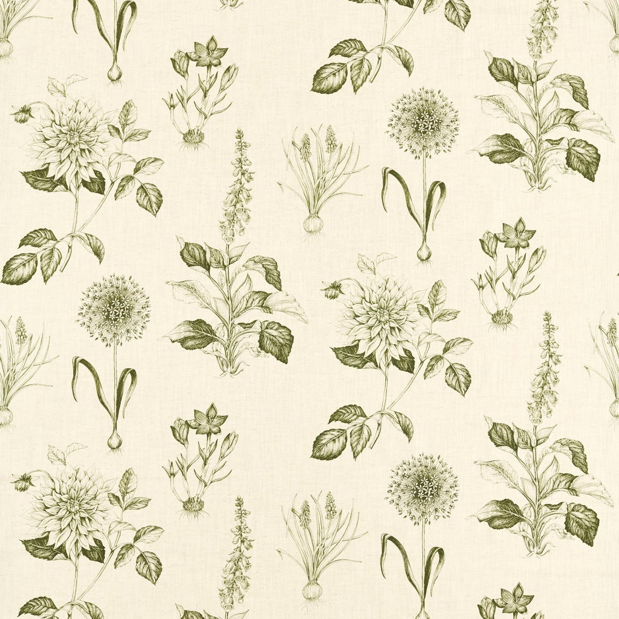 Clarke & Clarke ROSERAIE SAGE Fabric
