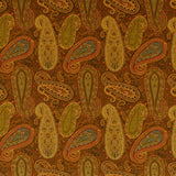 Mulberry PEREGRINE PAISLEY VELVET SPICE Upholstery Fabric