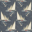 Mulberry ROUND THE ISLAND INDIGO Fabric