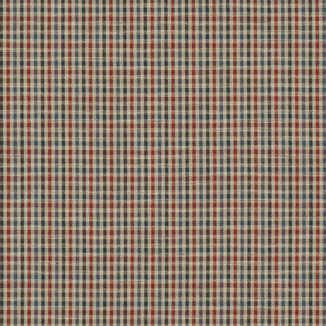 Mulberry BABINGTON CHECK RED/BLUE Upholstery Fabric