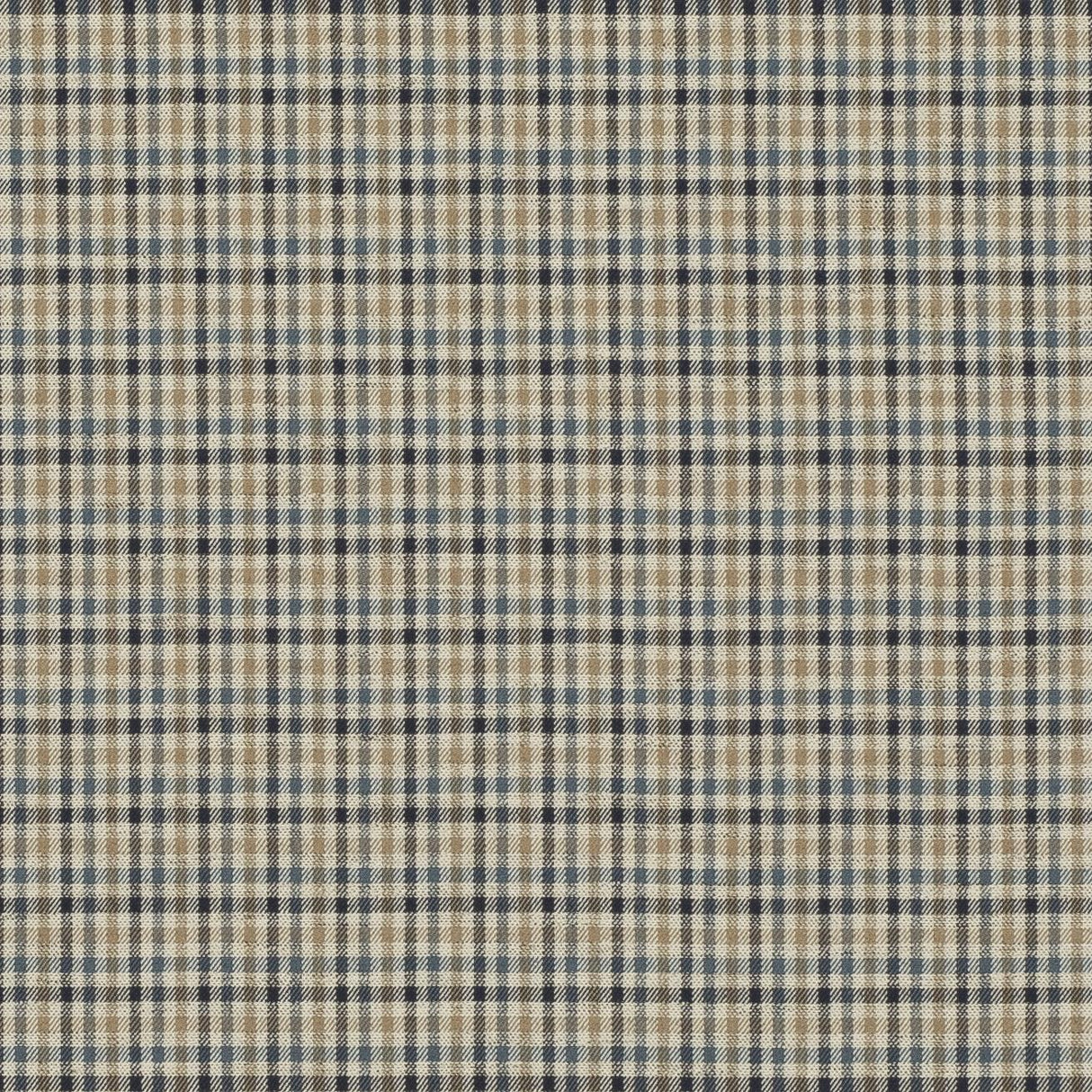 Mulberry BABINGTON CHECK INDIGO Upholstery Fabric