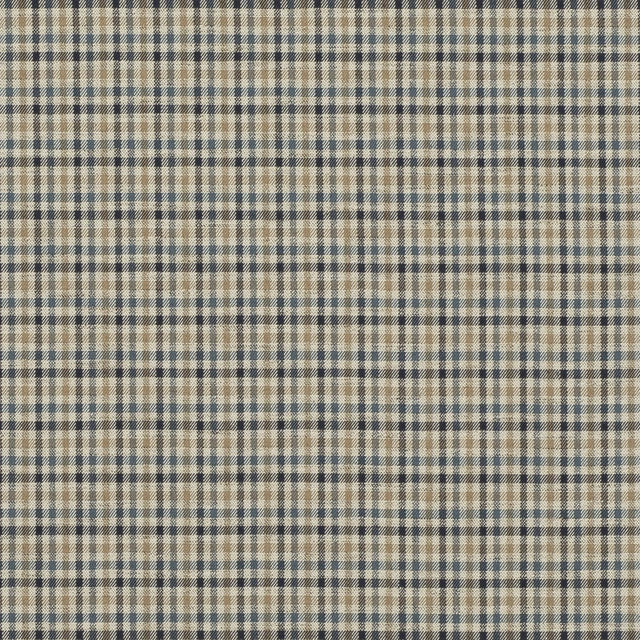 Mulberry BABINGTON CHECK INDIGO Upholstery Fabric