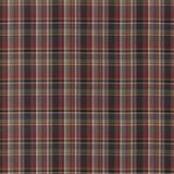 Mulberry LINDISFARNE PLAID CHARCOAL/RED Fabric