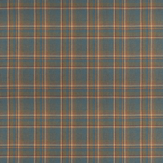 Mulberry LINDISFARNE PLAID TEAL Fabric