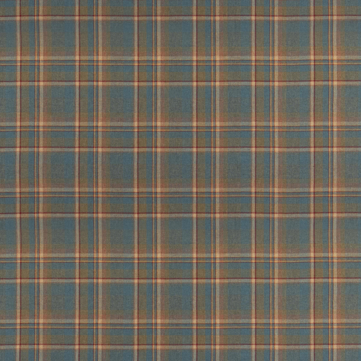 Mulberry LINDISFARNE PLAID TEAL Fabric