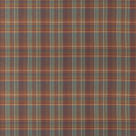 Mulberry LINDISFARNE PLAID RED/TEAL Fabric